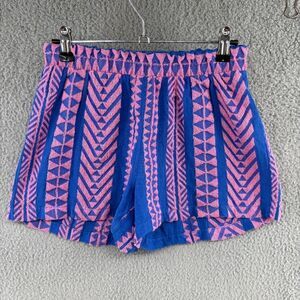 Devotion Twins Fourní Embroidered Cotton Shorts Pink Blue XS NWT